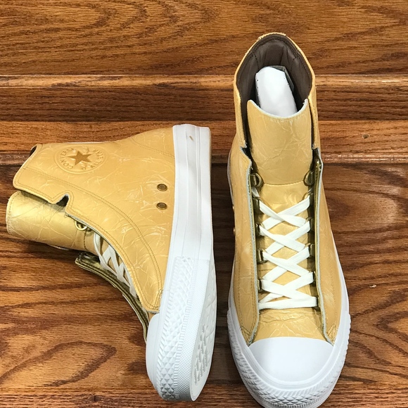 Converse CTAS Alpha Hi Aged Gold White Shoes - Picture 3 of 8